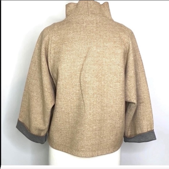 Madewell Herringbone Mock Neck Sweater Size S - Picture 9 of 10